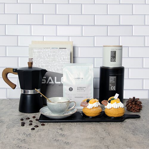 艺术装饰纯色系咖啡甜点下午茶