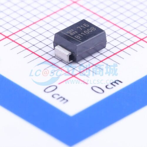 肖特基二极管 B1100B-13-F SMB(DO-214AA) DIODES/美台 原装正品