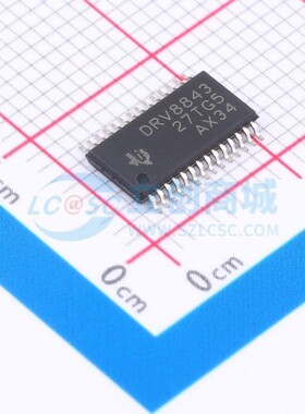 步进电机驱动芯片 DRV8843PWPR HTSSOP-28 TI/德州 电子元件配单