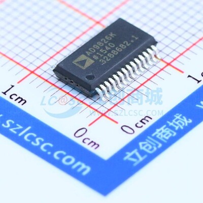 模数转换芯片 AD9826KRSZRL SSOP-28 ADI(亚德诺) 原装正品