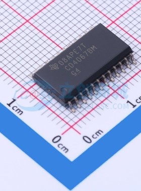 模拟开关/多路复用器 CD4067BM SOIC-24 TI/德州 电子元器件配单