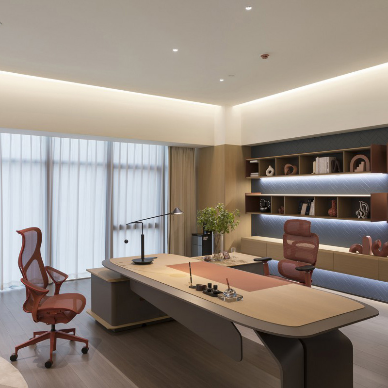 设计感个性高定制女总裁空间质感董事长班台品质高管办公桌高档