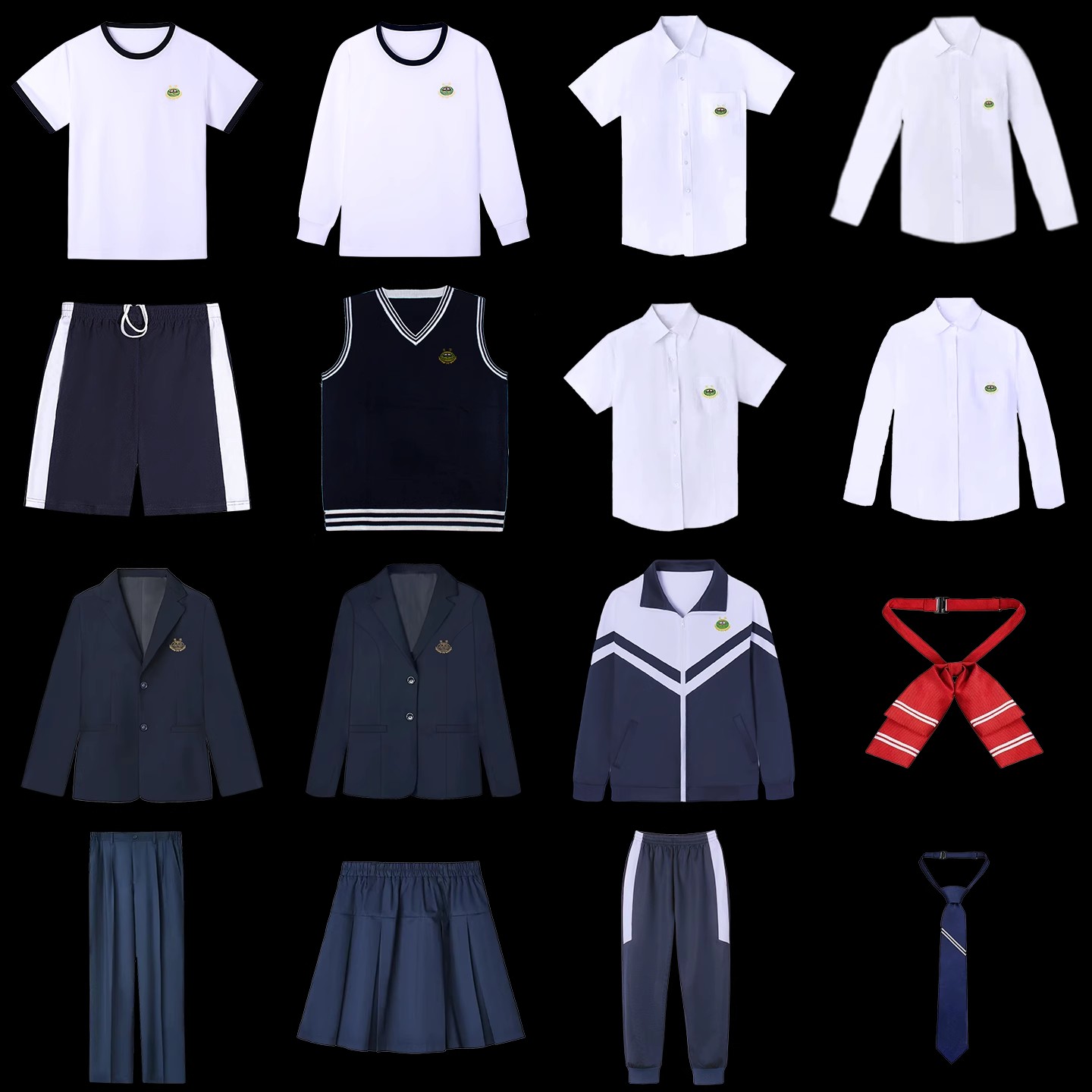 东华高一二三通用款式运动校服春夏秋冬季男女学生短袖衬衫冬外套