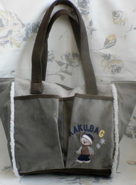 卡酷通用款女包大容量单肩手提仿鹿皮布艺青年学生妈妈外出包热销