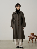 vodka&soda｜7折清仓 经典 廓形慵懒时髦精纺羊毛风衣外套女