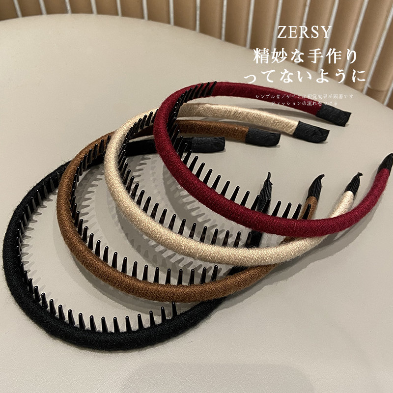 2025新款发箍女款时尚简约毛线带齿发卡日常外戴洗脸压发专用头箍,饰品/流行首饰/时尚饰品新,发饰,淘宝优惠券,粉丝福利购,淘宝优惠卷