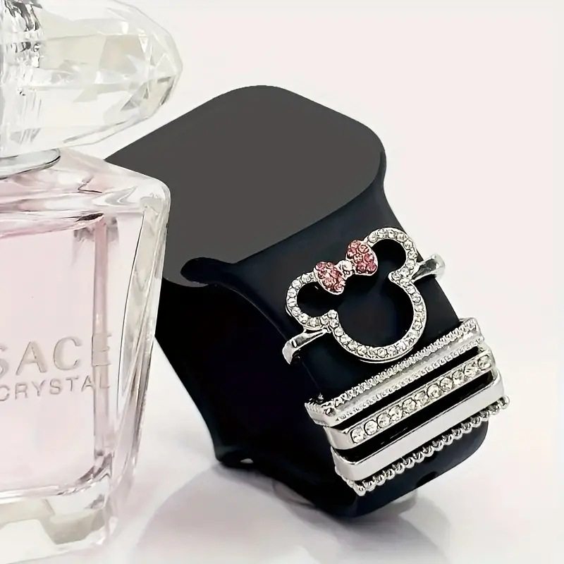 米奇可爱跨境表带装饰扣SHEIN TEMU苹果手表配饰