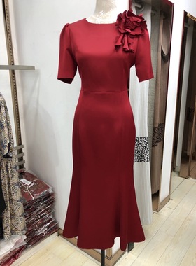 高端优雅喜妈妈婚礼旗袍裙礼服2025秋喜婆婆婚宴丈母娘结婚敬酒服