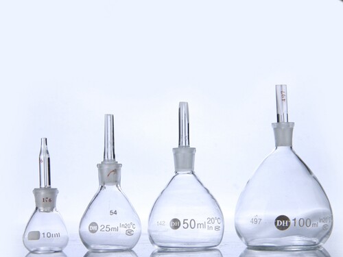 玻璃比重瓶 密度比重瓶10ml 25ml 50ml 100ml 球形比重瓶李氏附温