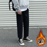 K704-P40加绒秋冬季坠感西裤男大码休闲裤直筒裤运动裤裤子厚p50，男装西裤，电商B280-1（原A049）