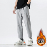 K704-P40加绒秋冬季坠感西裤男大码休闲裤直筒裤运动裤裤子厚p50，男装西裤，电商B280-1（原A049）