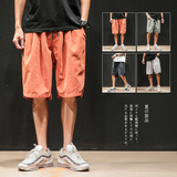 DK88-P35控58夏季跨裤五分裤宽松休闲裤短裤男士大码运动裤潮，男装牛仔裤，电商B280-1（原A049）