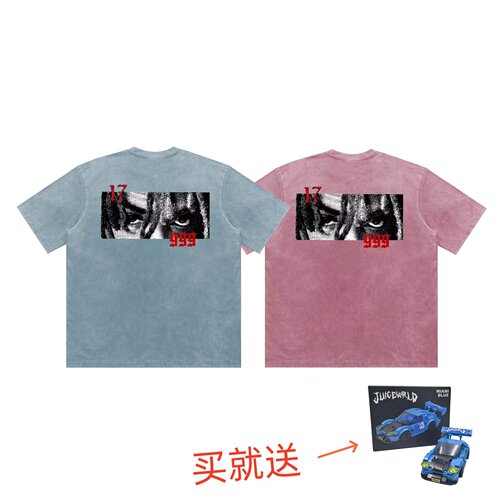 JuiceWRLD数字印花短袖T恤