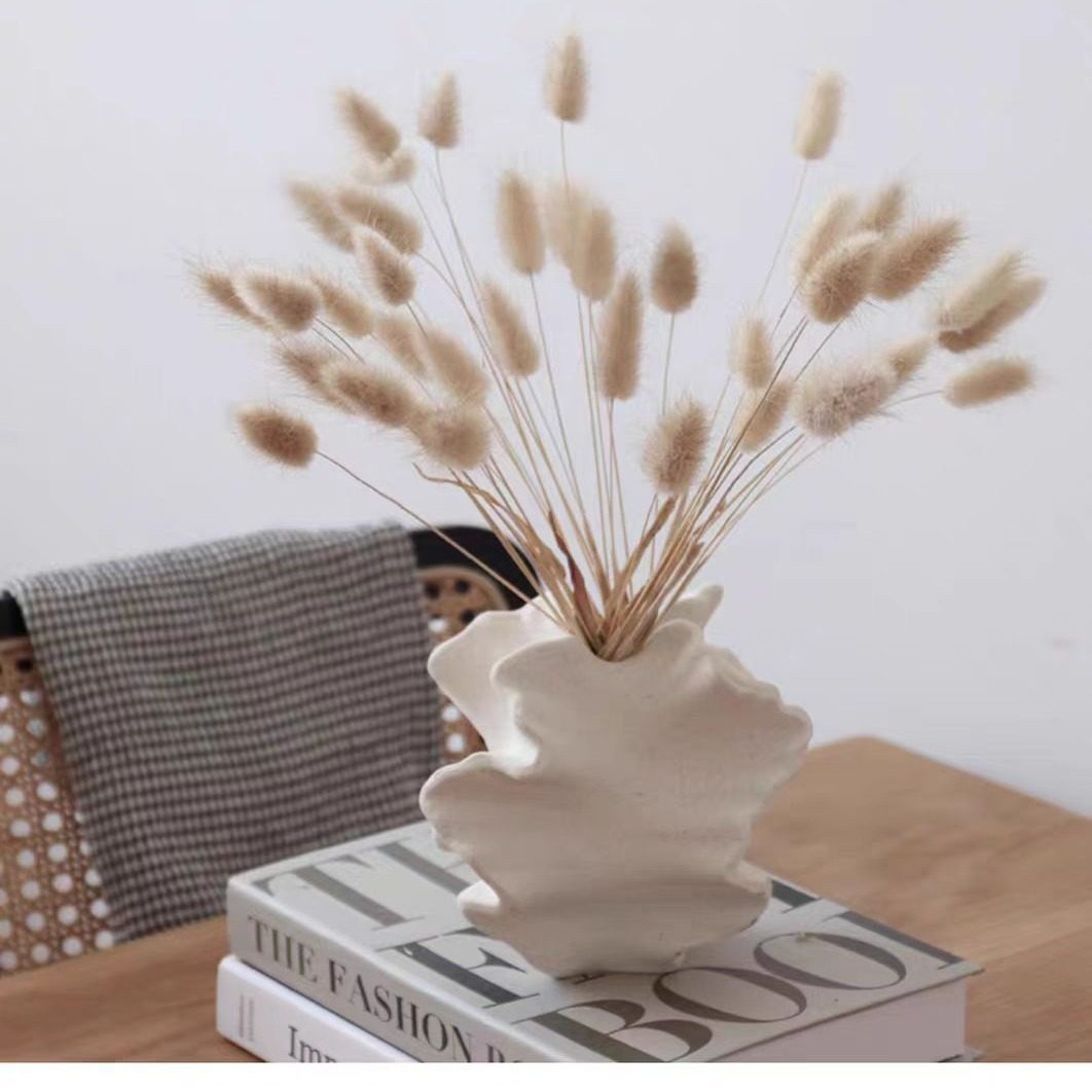 北欧异形素烧花瓶 ins风格侘寂客厅桌面摆件 样板房民宿装饰,家居饰品,花瓶,淘宝优惠券,粉丝福利购,淘宝优惠卷
