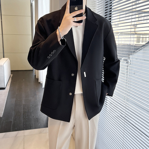 2025秋季新款男士休闲帅气磁吸扣西装外套W208-P100,男装西服套装,电商B307