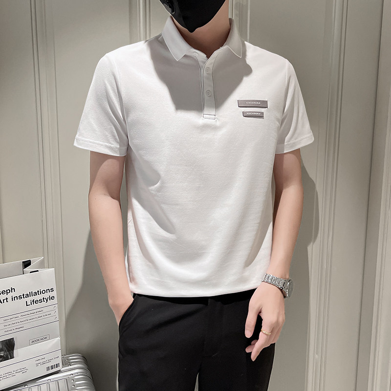 小伙风2025夏季新款男士修身帅气明线短袖POLO衫PL6379-p58控78,男装T恤,电商B307