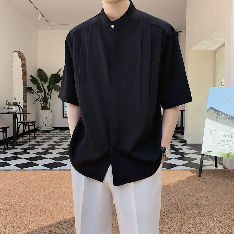 2025年夏季直播男士帅气垂感花衬衫CS800-P55,男装衬衫,电商B307