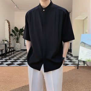 2025年夏季直播男士帅气垂感花衬衫CS800-P55图片