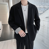 2025秋季男士帅气休闲宽松西装外套W6060-P95，男装西服套装，电商B307