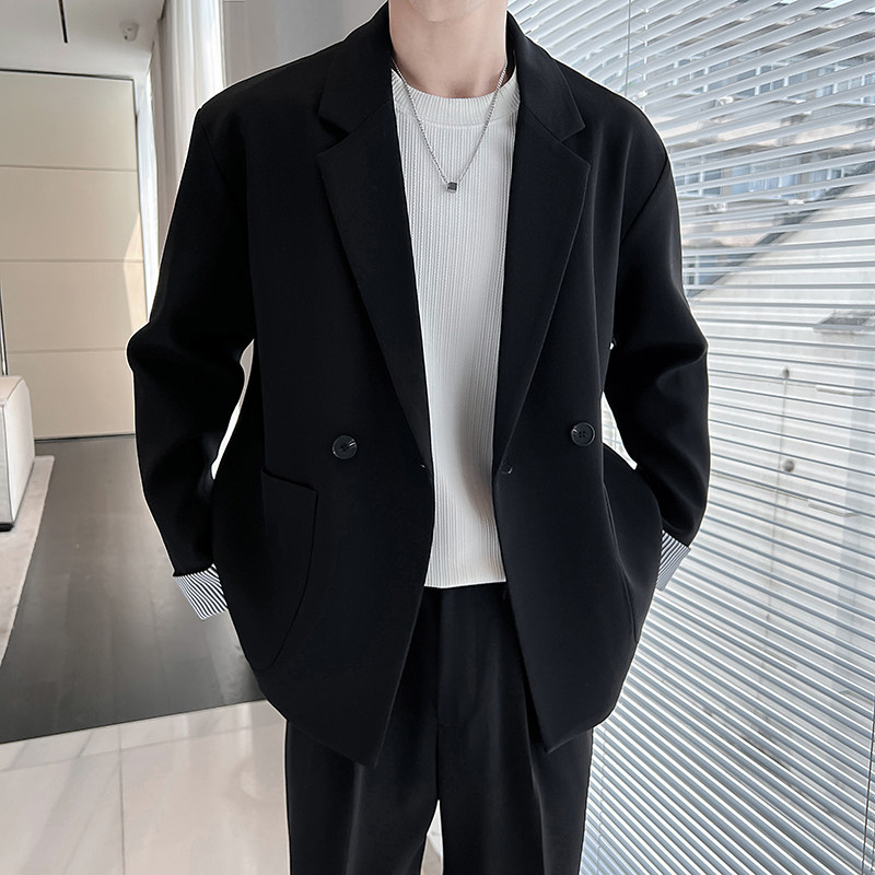 2025秋季男士帅气休闲宽松西装外套W6060-P95,男装西服套装,电商B307