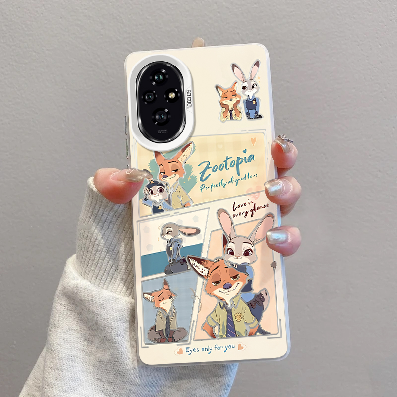 荣耀200PRO手机壳尼克和朱迪漫画