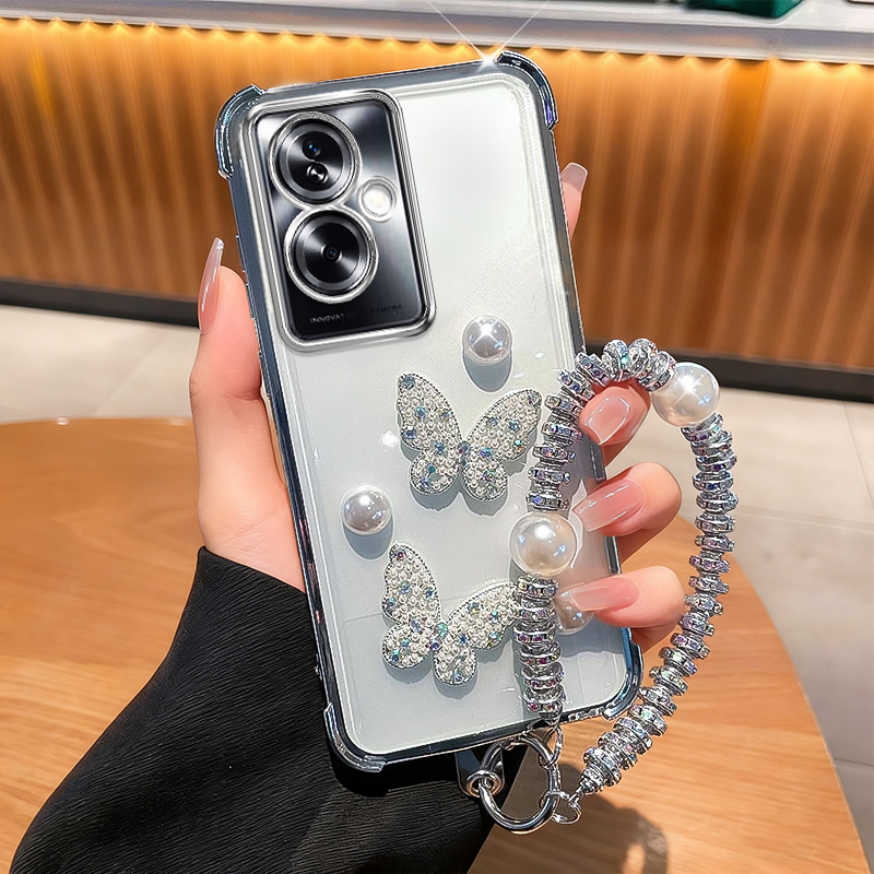 OPPOA2适珍珠蝴蝶电镀四角防摔