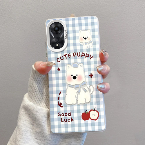 OPPOA58苹果小狗手机壳