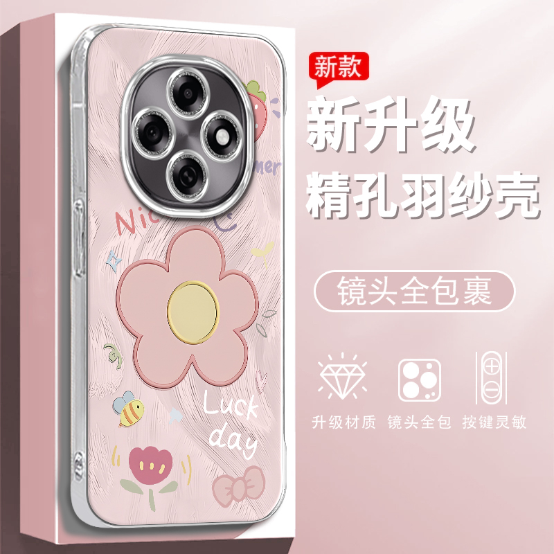 OPPOA6PRO彩绘花朵精孔羽纱