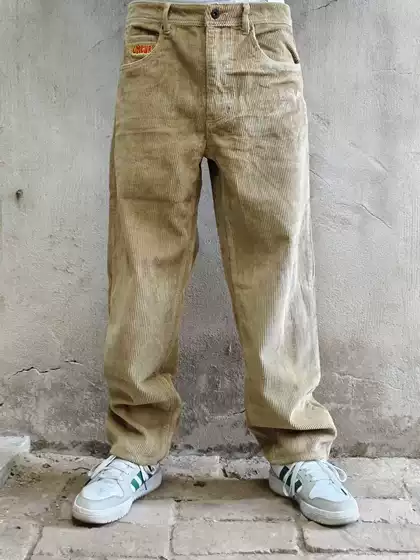 Corduroy Pants for Men, Autumn Student Style, Korean Trendy Versatile Casual Pants, Loose Straight-Leg Wide-Leg Men's Pants for Spring and Autumn