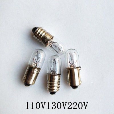 特殊仪器指示小灯泡18V36V48V110V130V220V2W螺口卡口玻璃珠E10B9