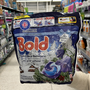 新到英国原装进口Bold洗衣凝珠洗衣胶囊风铃草与野莓香 持久留香
