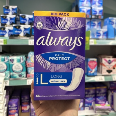 英国原装进口ALWAYS护舒宝日抛卫生护垫加长卫生巾日用夜用敏感肌