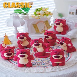 正版 52toys迪士尼玩具总动员草莓熊ITSME盲盒二代植绒手办礼物潮