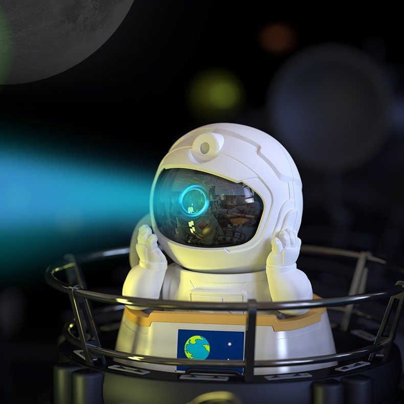 卧室星空投影灯出舱宇航员太空人氛围灯蓝牙音响房间遥控小夜灯