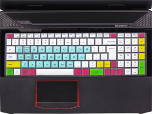 机械革命X6 i7 4710MQ键盘保护贴膜15.6英寸电脑笔记本全覆盖防尘套罩垫非夜光发护按键凹凸透明硅胶彩色可爱