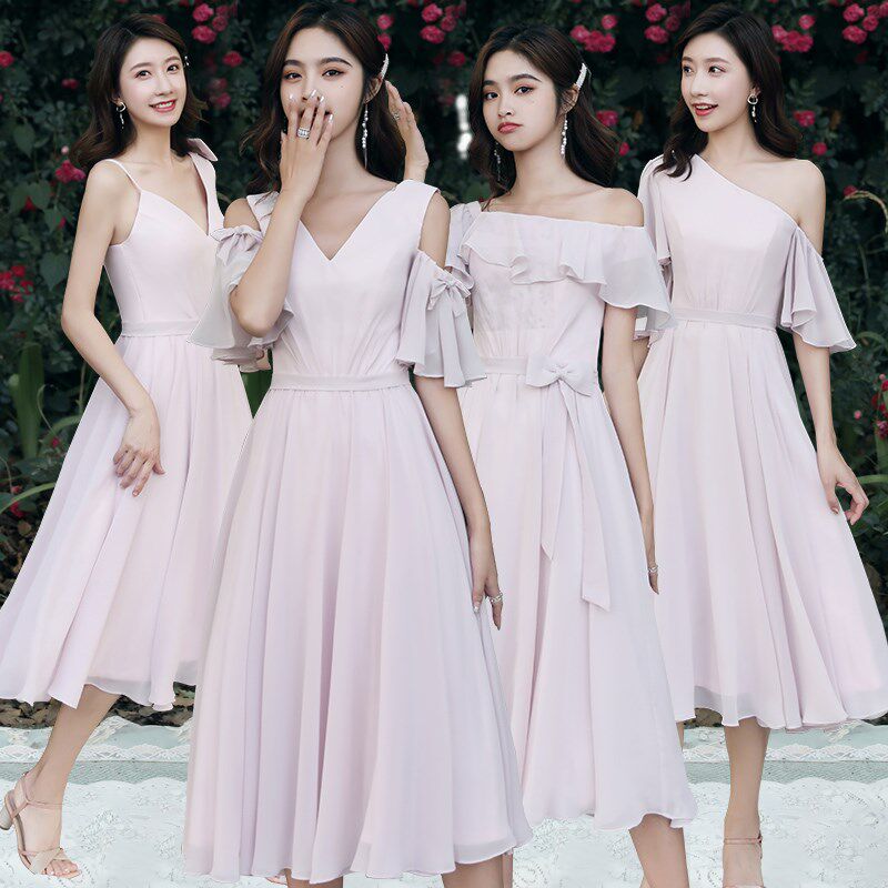 伴娘服2019新款夏季婚礼姐妹裙仙气质中长款闺蜜团礼服女平时可穿在类目 女装/女士精品, 婚纱/旗袍/礼服, 礼服/晚装中 - 来自Buy2taobao.com提供专业的淘宝代购服务