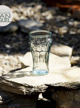 西班牙VSM 可口可乐环保玻璃杯啤酒吸管密封杯储物罐甜品碗直身杯