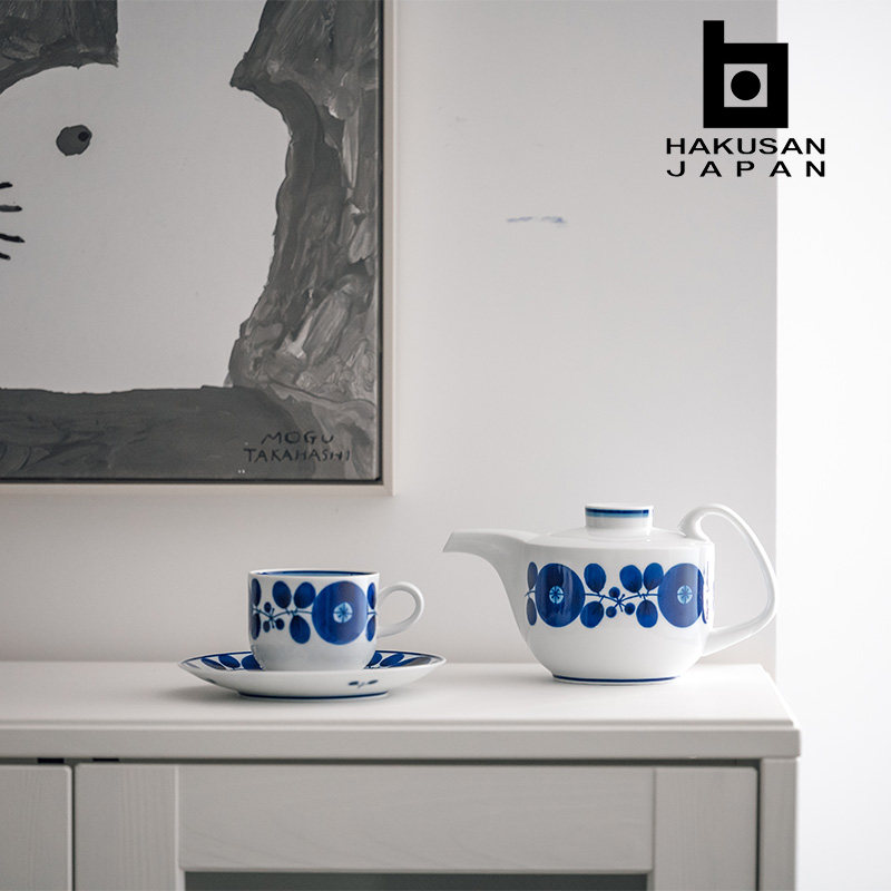 白山陶器手绘花朵天草原石