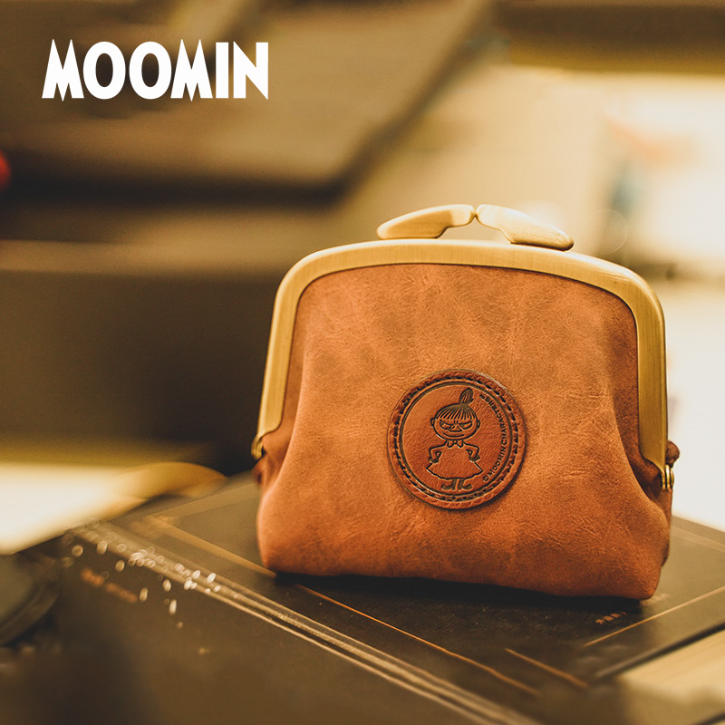 芬兰tmf姆明moomin牛皮零钱包