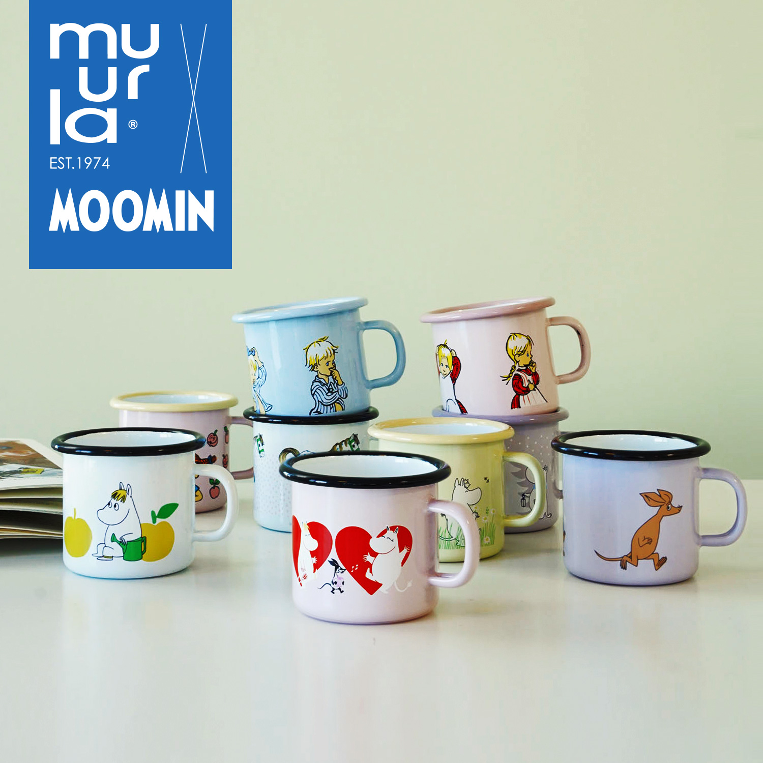 芬兰muurla姆明小号可爱风搪瓷杯