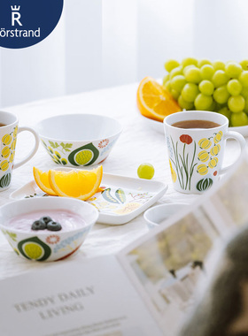 瑞典Rorstrand Kulinara绿色缤纷系列陶瓷家用餐具汤碗方盘马克杯