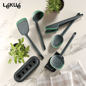 西班牙Lekue乐葵硅胶厨房烹饪用具锅铲炒勺汤勺漏勺煎铲套装 厨用