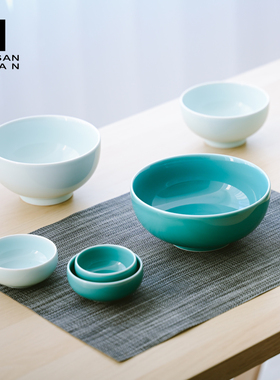 日本白山陶器BOWLS系列森正洋陶瓷米饭碗汤碗色拉碗面碗家用餐具