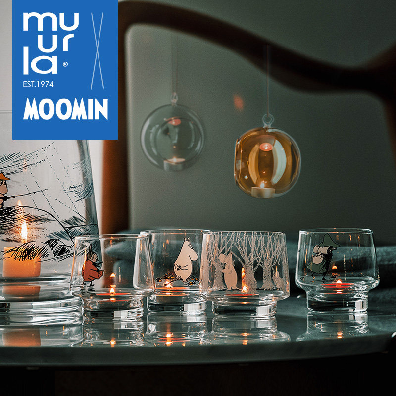 芬兰muurla玻璃烛台moomin姆明圣诞树装饰挂件新年欧式简约摆件