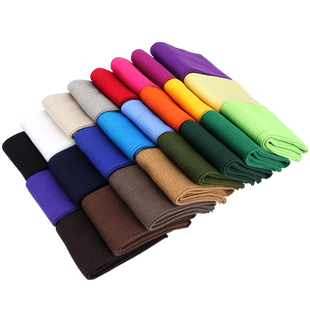 螺纹袖口松紧边辅料布料羽绒服儿童衣服加长针织罗纹裤脚收口接长