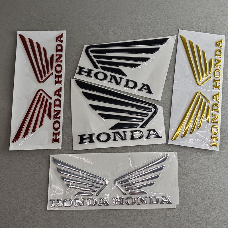 适用本田摩托车3D软胶贴纸翅膀拉花NS150GX/CBF/CBR400f改装车标
