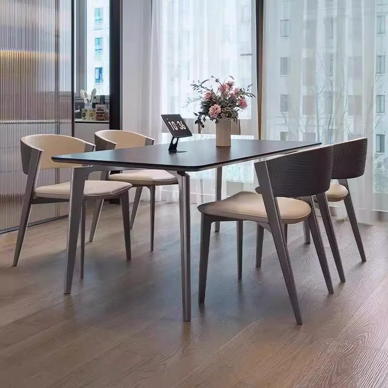 轻奢岩板餐桌椅组合现代简约家用小户型奶油风餐桌饭桌子,商业/办公家具,餐桌椅系列,淘宝优惠券,粉丝福利购,淘宝优惠卷