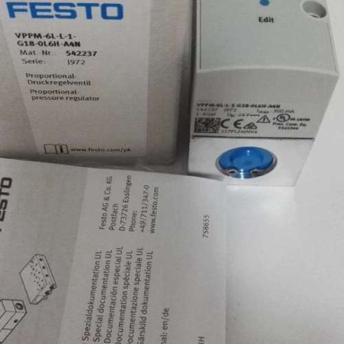 品牌：FESTO比例阀 ，型号：VPPM-6TA-L-1-F-0L6H-S1 542218B972