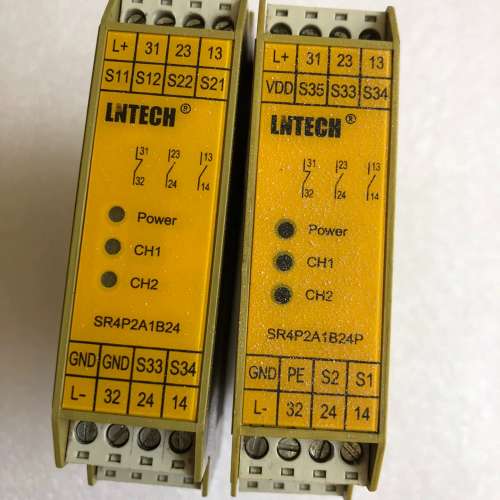 莱恩光缆安全继电器，型号：SR4P2A1B24实物图。功能包