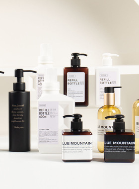 卫生间摆件乳液分装瓶浴室酒店样板房沐浴乳液按压瓶软装饰品